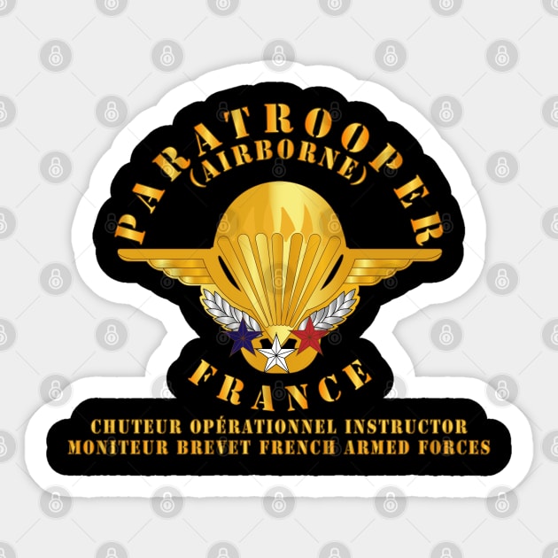 France - Airborne - Chuteur Opérationnel Instructor Sticker by twix123844